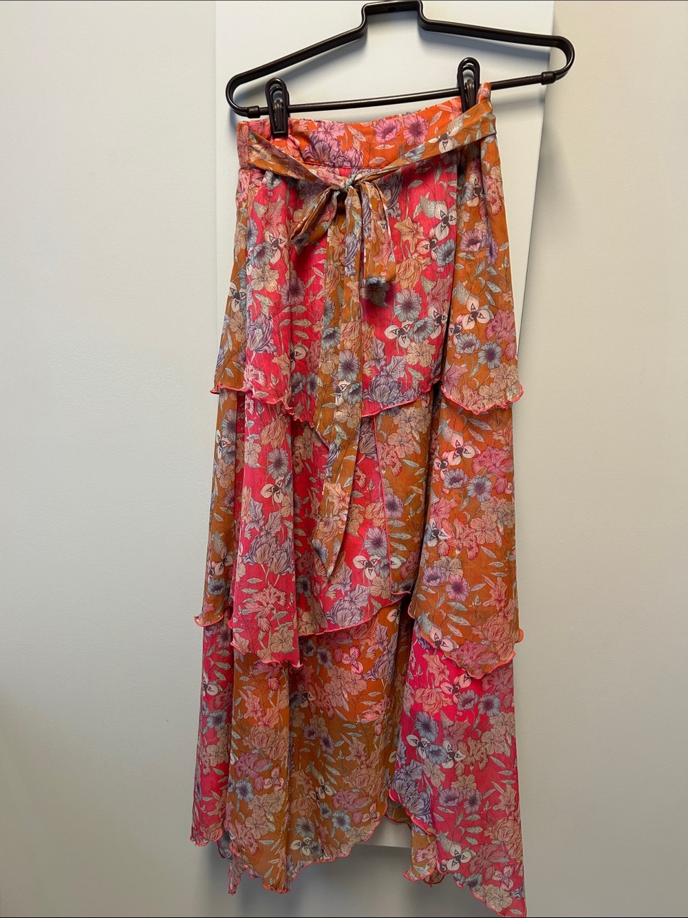 Floral Tiered Boho Skirt